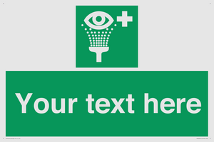 Custom Eye Wash Station Sign